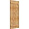 Ekena Millwork Joined Board-n-Batten Shutters w/Z-Bar, Rough Sawn Western Red Cedar, 26 7/8W x 58H, PR RBJ06Z26X058RWR - alternate 2
